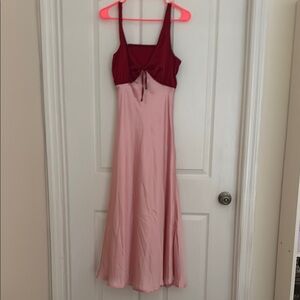 Francesca's Collections Two-Tone Maxi Dress